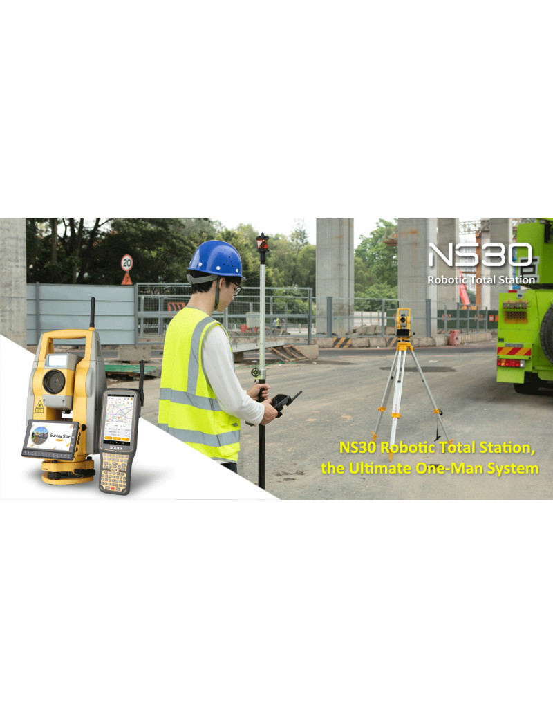 Estacion Total SOUTH NS30 ROBOTICA KIT Completo