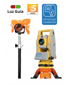 Estacion Total SOUTH N6+GL Luz Guia+-APP Survstar con Tripode Jalon 2.5 mts y Prisma KIT