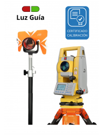 Estacion Total SOUTH N6+GL Luz Guia con Tripode Jalon 2.5 mts y Prisma KIT